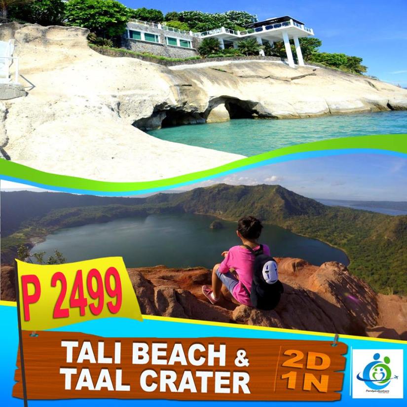 tali beach & taal crater
